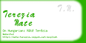 terezia mate business card