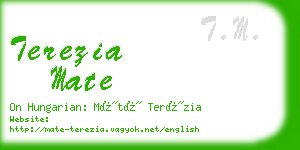 terezia mate business card